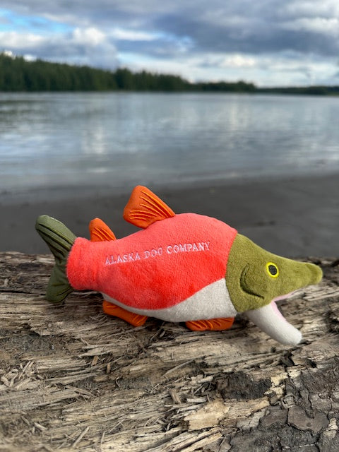 Alaska Dog Company Salmon Fish Plush Dog Toy
