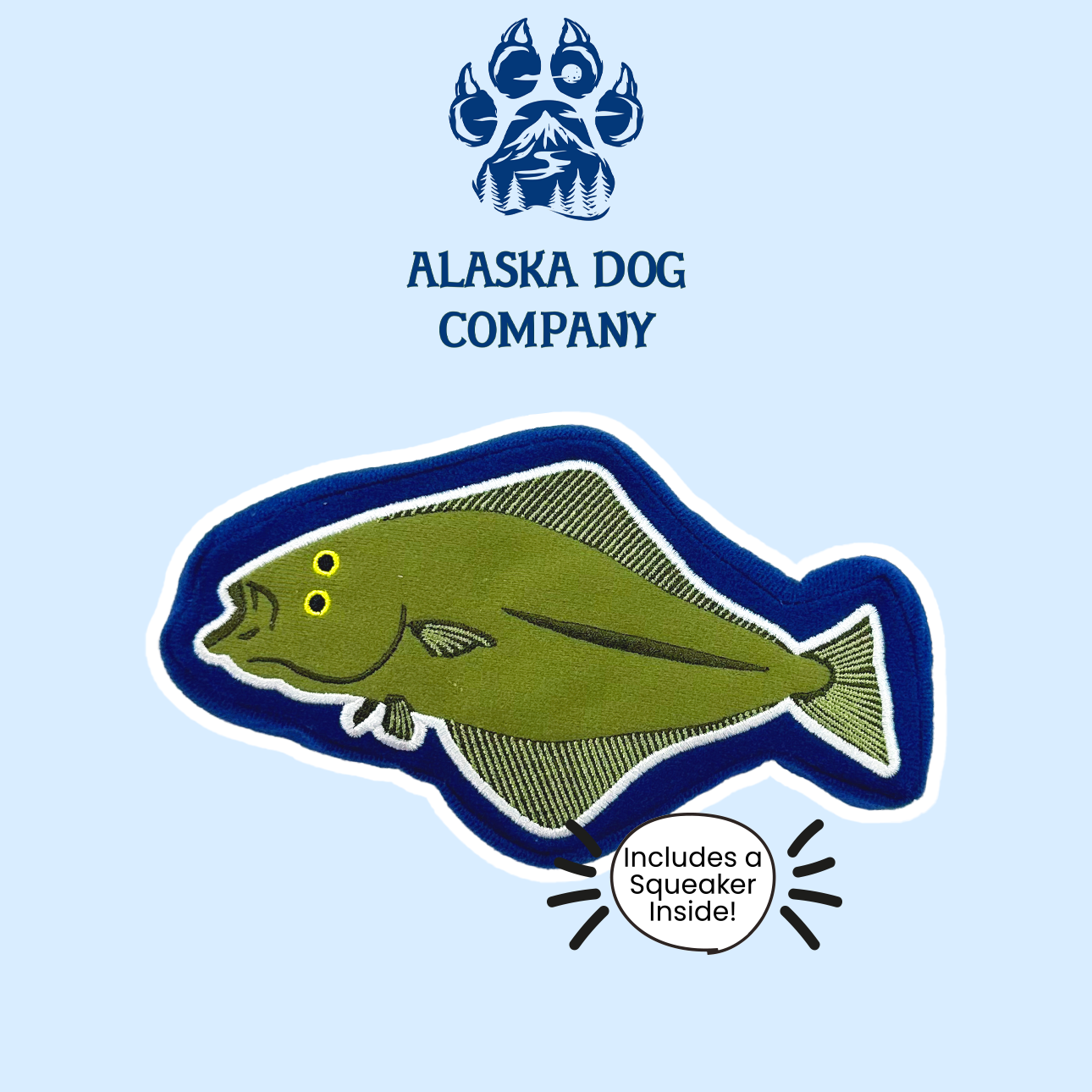 Alaska Dog Company Halibut Foam Dog Toy
